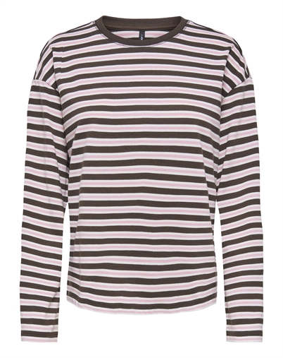 Only - ONLNew Soph Langarmshirt - Black Coffee/Orchid Pink